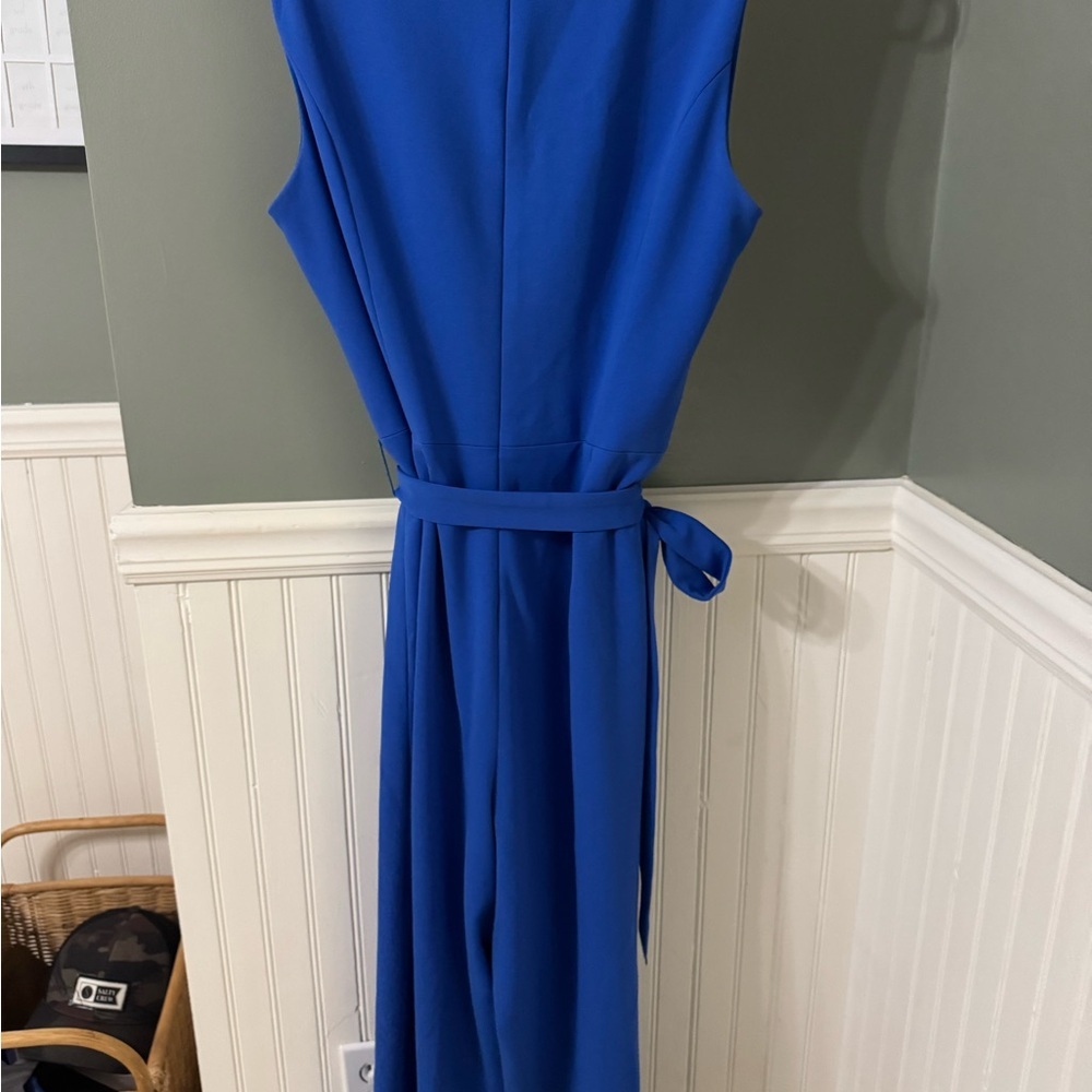 Tommy Hilfiger Royal Blue Sleeveless Jumpsuit - Picture 5 of 6